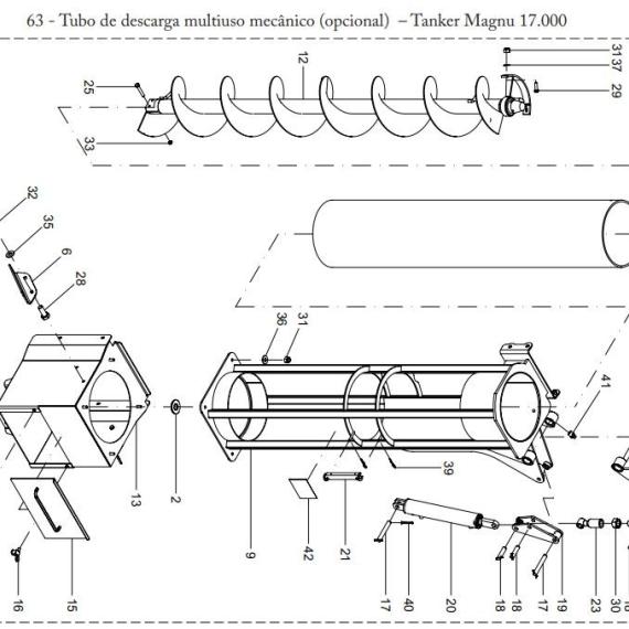 Foto do produto 922 - TUBO INFERIOR JAN - Ref.: 21224601 - LJ Peças