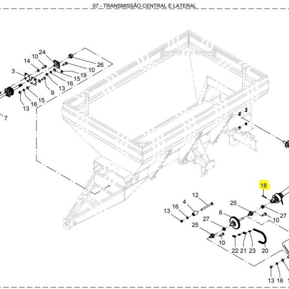 Foto do produto 919 - CARDAN LATERAL C/ PROTEÇÃO JAN - Ref.: 24204200/24103500/06709000 - LJ Peças