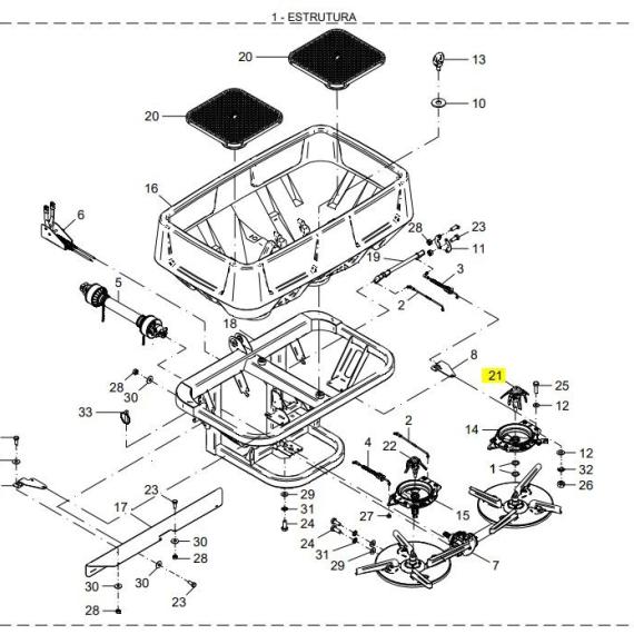 Foto do produto 915 - AGITADOR DIREITO JAN - Ref.: 23901600 - LJ Peças