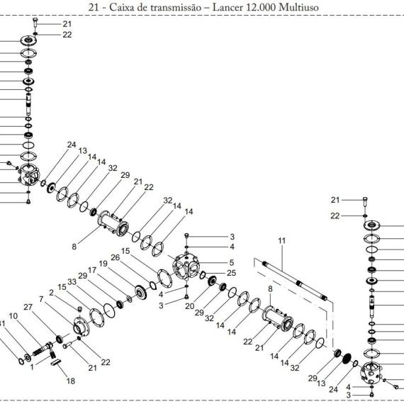 Foto do produto 1015 - EIXO CX. DE TRANSMISSÃO LATERAL - Ref.: 24206008 - LJ Peças