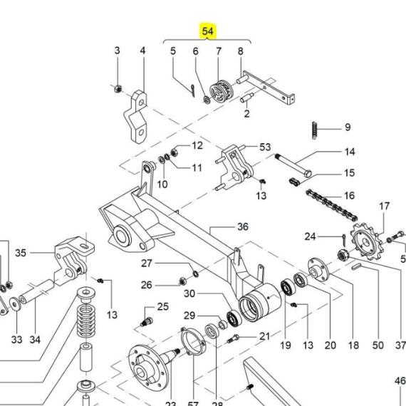 Foto do produto 1053 - ESTICADOR DE CORRENTE CONJUNTO - Ref.: 2730133 - LJ Peças