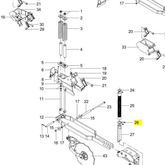 Foto do produto 1083 - TRAVA MANGOTE DE BORRACHA - Ref.: 2708005 - LJ Peças