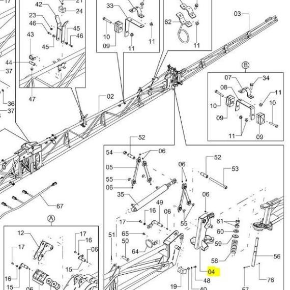 Foto do produto 1136 - ARTICULADOR DA BARRA UNIPORT JACTO - Ref.: 491092 - LJ Peças