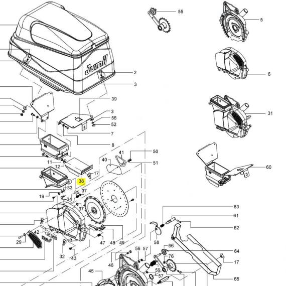 Foto do produto 1293 - DIVISÓRIA DA BASE - Ref.: 2749446 - LJ Peças