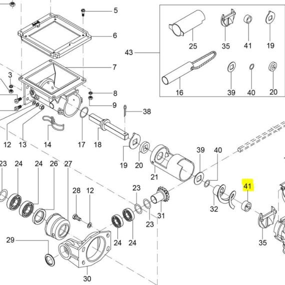 Foto do produto 1532 - ANEL LARANJA FERTISYSTEM - Ref.: 2733317 - LJ Peças