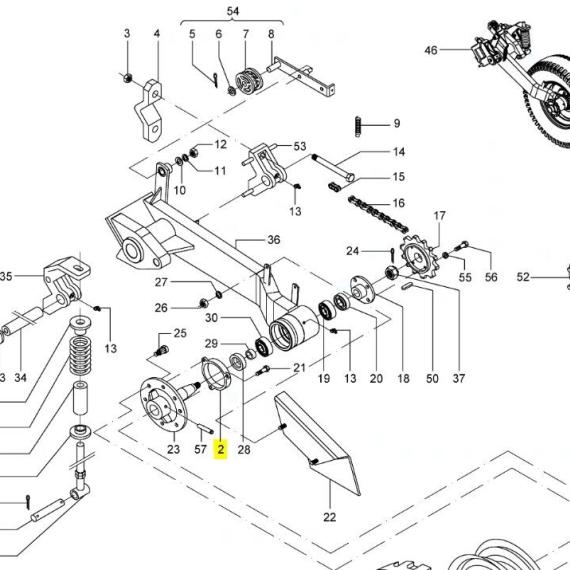 Foto do produto 1385 - PROTEÇÃO DO EIXO - Ref.: 2729829 - LJ Peças