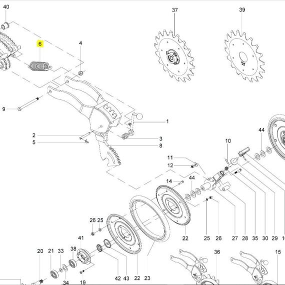 Foto do produto 1613 - MOLA DA TRAÇÃO - Ref.: 2758820 - LJ Peças