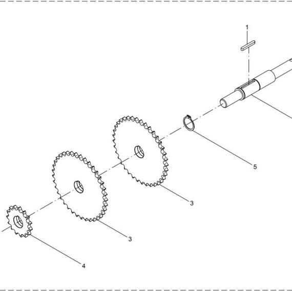 Foto do produto 1639 - EIXO TRANSMISSÃO LATERAL - Ref.: 24203301 - LJ Peças