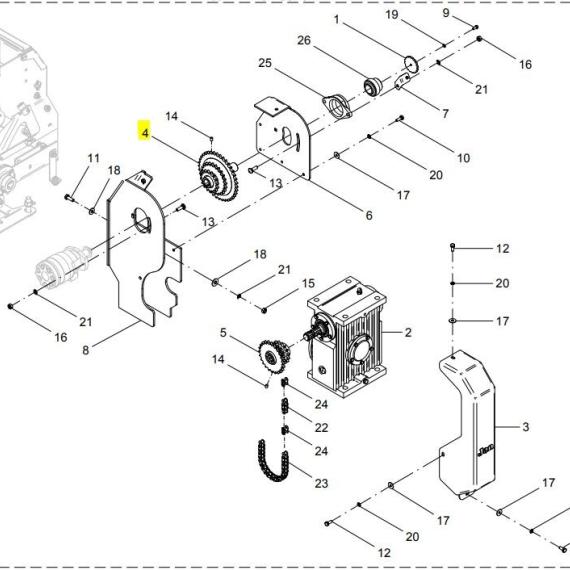 Foto do produto 1721 - ENGRENAGEM TRIPLA - Ref.: 24667903 - LJ Peças