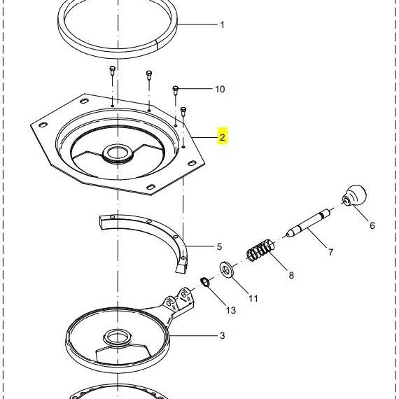 Foto do produto 1770 - PRATO 1 FURO - Ref.: 04800501 - LJ Peças