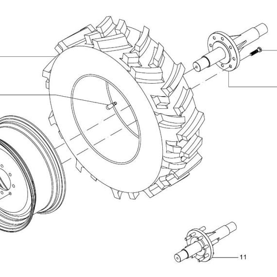 Foto do produto 1879 - PARAFUSO DA RODA - Ref.: 7041007 - LJ Peças