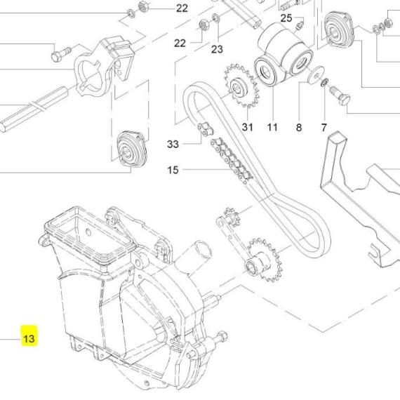 Foto do produto 2004 - SUPORTE INTERMEDIARIO - Ref.: 0427880  - LJ Peças