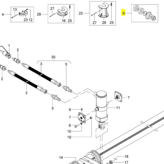 Foto do produto 2016 - KIT REPARO CILINDRO 5″X2″ - Ref.: 2730331/2761425 - LJ Peças