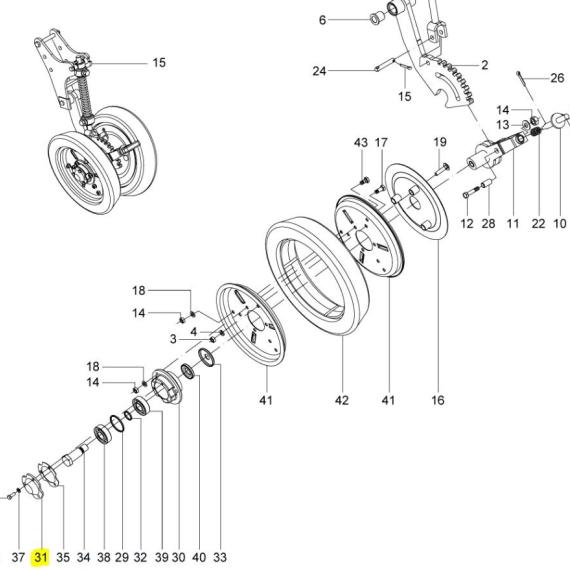 Foto do produto 2033 - TAMPA DO MANCAL JM - Ref.: 2731697 - LJ Peças