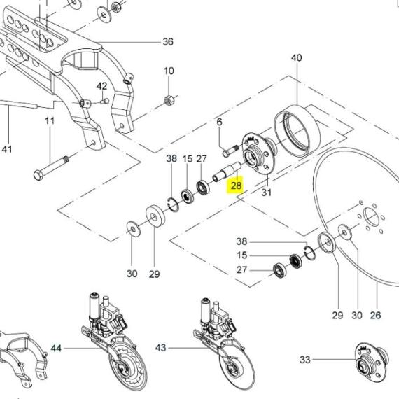 Foto do produto 1942 - BUCHA MANCAL DO DISCO - Ref.: 2734488/2760084. - LJ Peças