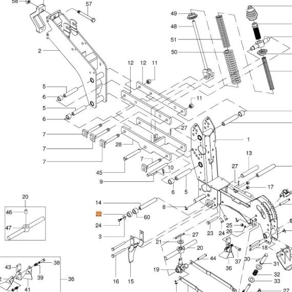 Foto do produto 1957 - BUCHA ESPAÇAMENTO - Ref.: 2731410/2760060 - LJ Peças