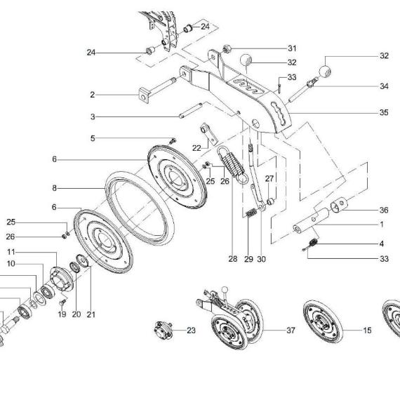 Foto do produto 1969 - EIXO ESQUERDO DO MANCAL - Ref.: 2731702/2760223 - LJ Peças