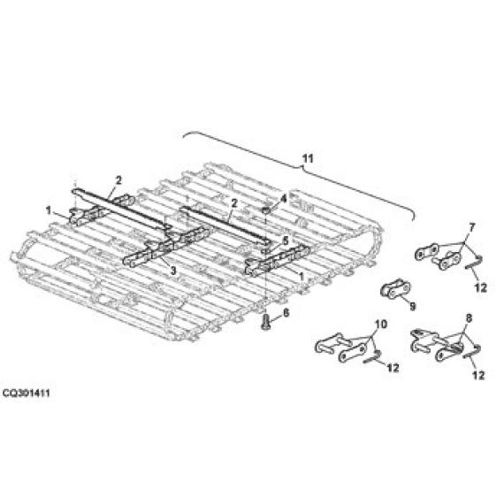 Foto do produto 2415 - ESTEIRA ALIMENTADORA DO CILINDRO - Ref.: DQ06581 - LJ Peças