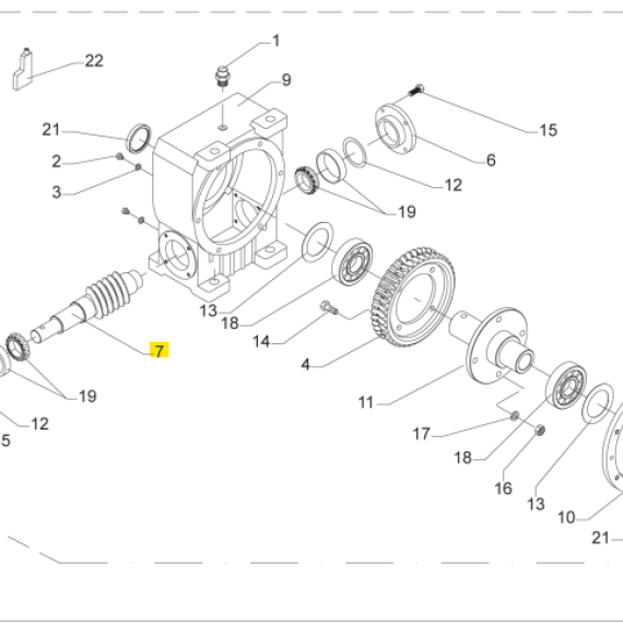 Foto do produto 2196 - EIXO SEM FIM - Ref.: 05202709 - LJ Peças