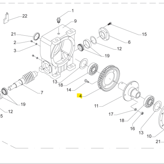 Foto do produto 2193 - COROA DA REDUÇÃO RJ-4 - Ref.: 05202702 - LJ Peças