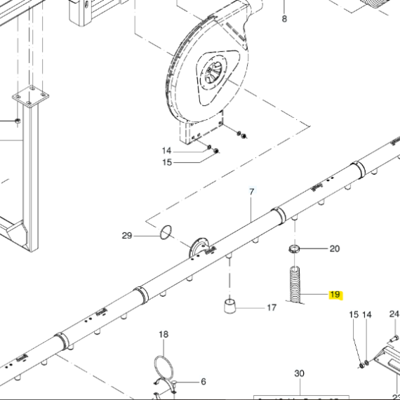 Foto do produto 2342 - TUBO DE ASPIRAÇÃO - Ref.: 2764447 - LJ Peças