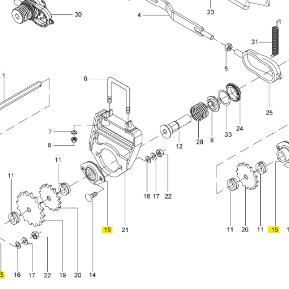 Foto do produto 2360 - CONJUNTO DE MANCAL - Ref.: 7501071 - LJ Peças