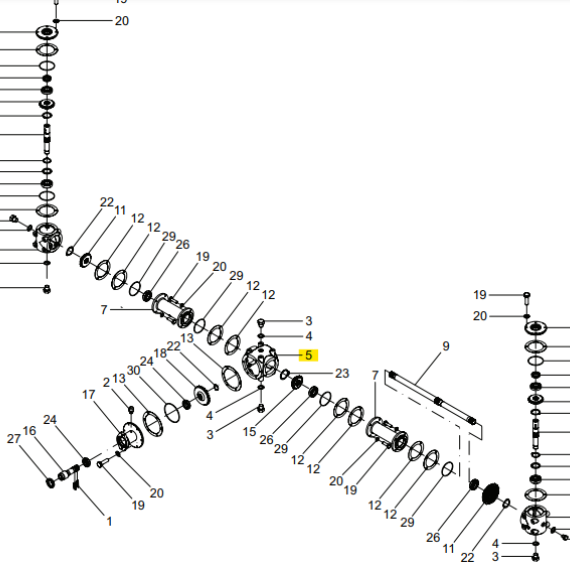 Foto do produto 2388 - CARCAÇA CENTRAL TRANSMISSÃO MAIOR - Ref.: 24206001 - LJ Peças