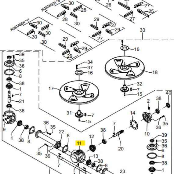 Foto do produto 2382 - CARCAÇA CENTRAL DA TRANSMISSÃO - Ref.: 05119403 - LJ Peças