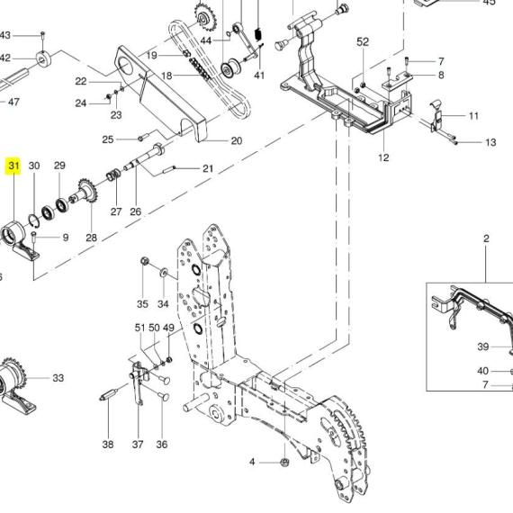 Foto do produto 2058 - SUPORTE MANCAL - Ref.: 2768738 - LJ Peças