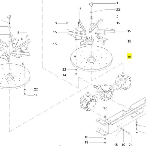 Foto do produto 2105 - DISCO PO DIREITO - Ref.: 1310510/1311725 - LJ Peças