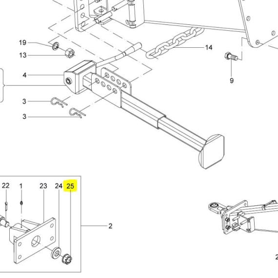 Foto do produto 2129 - PORCA CASTELO 36 - Ref.: 1307368 - LJ Peças