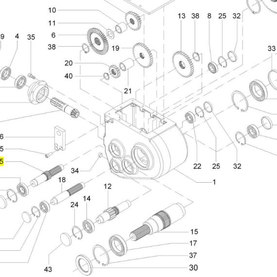 Foto do produto 2164 - EIXO DA 1° REDUÇÃO - Ref.: 1310997 - LJ Peças