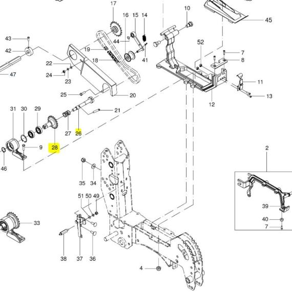 Foto do produto 2076 - CONJUNTO ENGRENAGEM Z20 - Ref.: 2762830 - LJ Peças