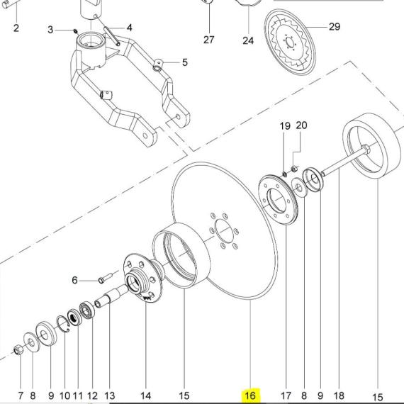 Foto do produto 2080 - DISCO LISO 18” TATU - Ref.: 9901056 - LJ Peças