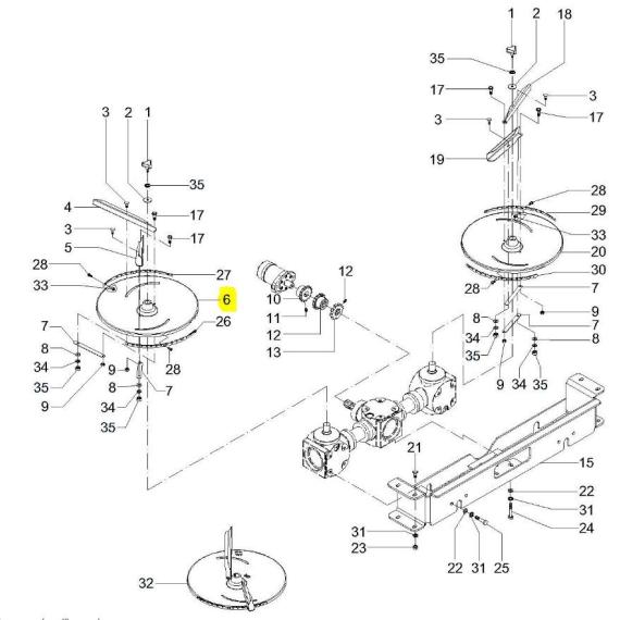 Foto do produto 2096 - DISCO GRANULADO ESQUERDO - Ref.: 1310490/1311757 - LJ Peças