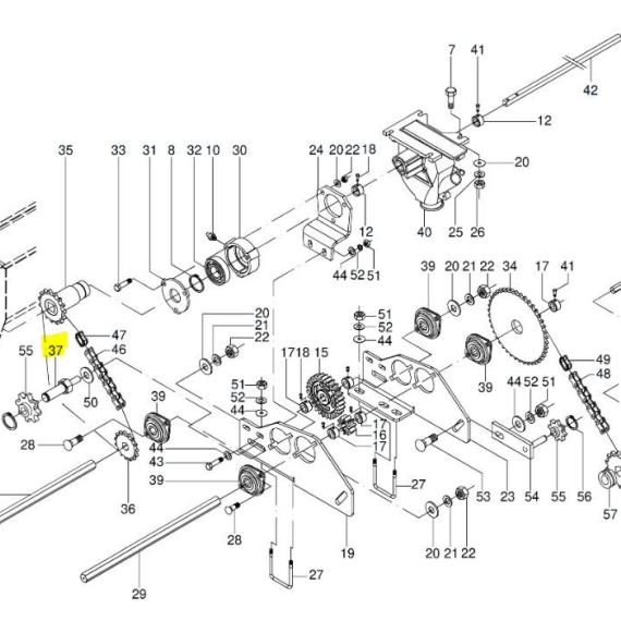 Foto do produto 2534 - EIXO ESTICADOR ADUBO - Ref.: 2738679 - LJ Peças
