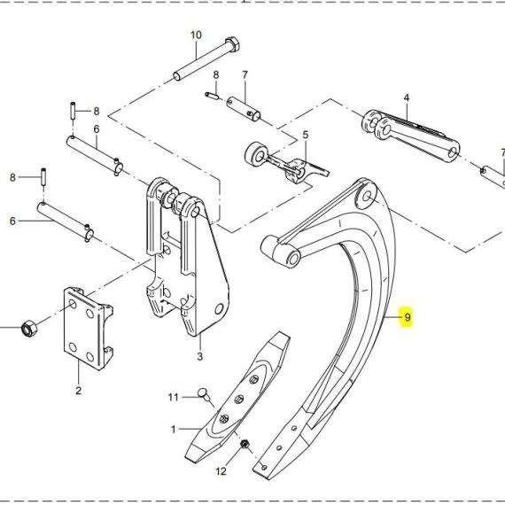 Foto do produto 2653 - HASTE SUBSOLADOR - Ref.: 08203301 - LJ Peças
