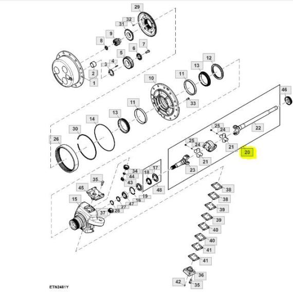 Foto do produto 2598 - SEMI EIXO DIANTEIRO - Ref.: RE250838 - LJ Peças
