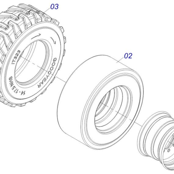 Foto do produto 2758 - RODA 8 FUROS - Ref.: 0511065331 - LJ Peças