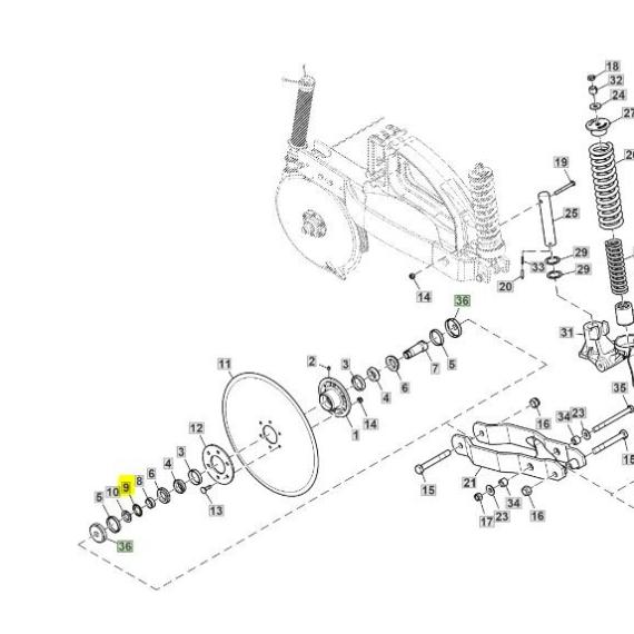 Foto do produto 2771 - ARRUELA DE TRAVA (ARANHA) - Ref.: 12M7086 - LJ Peças