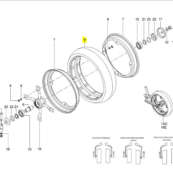 Foto do produto 2805 - BANDA COMPACTADORA JUMIL - Ref.: 2747431 - LJ Peças