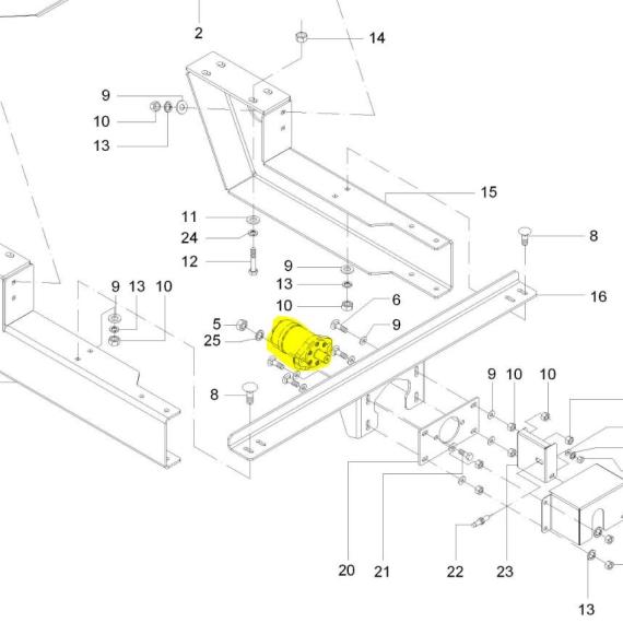 Foto do produto 2838 - MOTOR HIDRAULICO ORBITAL - Ref.: 9203012 - LJ Peças