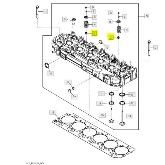 Foto do produto 2867 - RETENTOR DA VÁLVULA - Ref.: RE31617 | RE529811 - LJ Peças