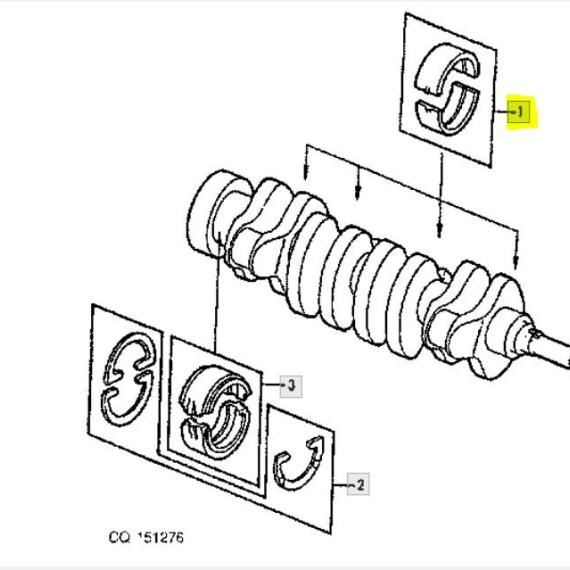 Foto do produto 2874 - BRONZINA MANCAL STD IMP - Ref.: RE27352 - LJ Peças