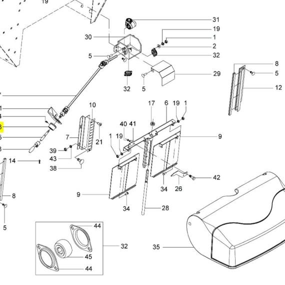 Foto do produto 2942 - CONJUNTO FLANGE E BUCHA - Ref.: 1312235 - LJ Peças