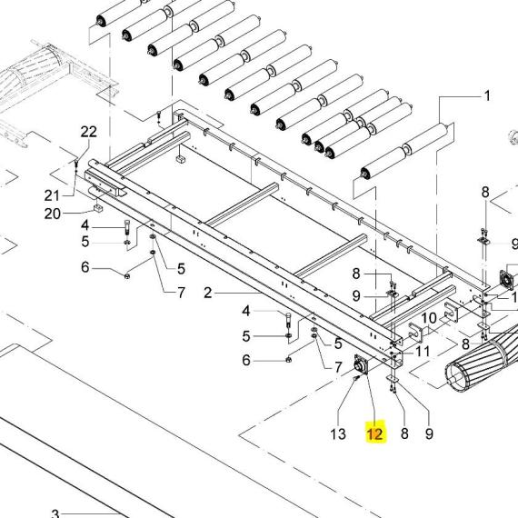 Foto do produto 2819 - CONJUNTO MANCAL DO ROLO - Ref.: 7501039 - LJ Peças