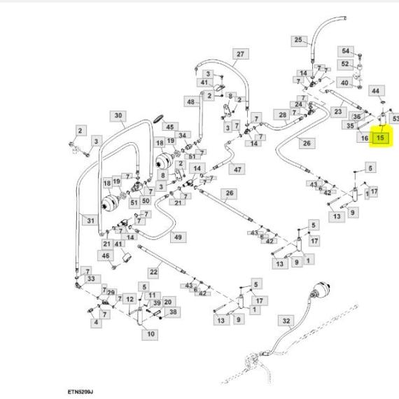 Foto do produto 2834 - CILINDRO HIDRÁULICO DA PLATAFORMA - Ref.: AHC10182 - LJ Peças