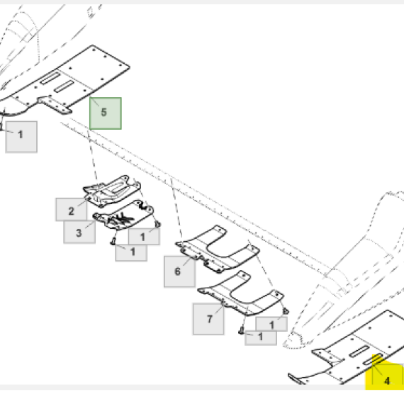 Foto do produto 2967 - CHAPA DE DESLIZAMENTO ESQUERDA - Ref.: HXE87669 - LJ Peças