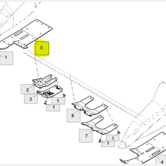 Foto do produto 2963 - CHAPA DE DESLIZAMENTO DIREITA - Ref.: HXE87670 - LJ Peças
