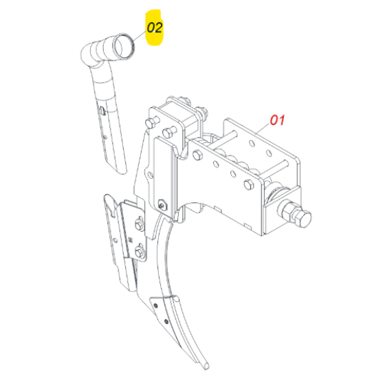 Foto do produto 2974 - BOCAL ADUBO DIREITO - Ref.: 0581010082 - LJ Peças